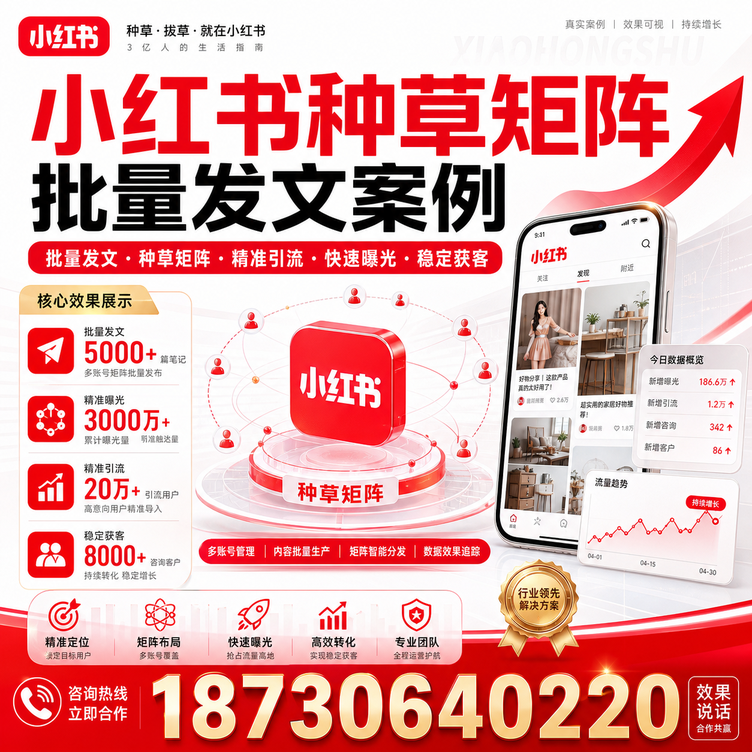 北屯小红书种草矩阵批量发文案例